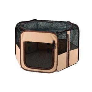 たためるペットサークル 90-90 ブラウン (ペット住関連用品/ケイジ・サークル/犬用ケイジ)(卸商品)