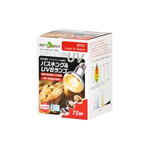 スーパーサンUV 75W (爬虫類用品)(卸商品)