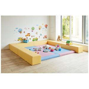 キッズサークル ベンチ CK-B900 イエロー(卸商品)