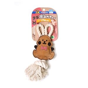 （まとめ） 牛革歯みがきトイ らびー 【×3セット】 （犬用玩具）(卸商品)