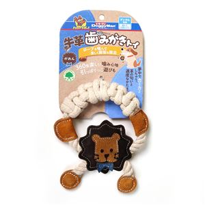 （まとめ） 牛革歯みがきトイ がおん 【×3セット】 （犬用玩具）(卸商品)