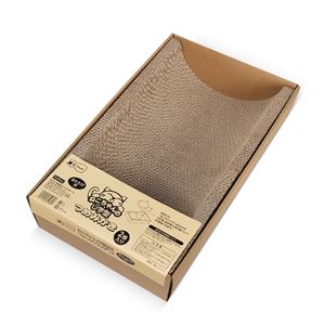  ねこがくれ ねこちゃんのつめみがき U字型BOX （猫用玩具／爪磨き）(卸商品)