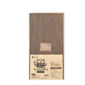 （まとめ） ねこがくれ ねこちゃんのつめみがき ワイド 【×3セット】 （猫用玩具／爪磨き）(卸商品)