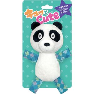 (まとめ)キュッとCUTE パンダ (犬用玩具) 【×3セット】(卸商品)