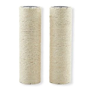 バリバリつめとぎポール 麻 交換用 2本セット （猫用玩具）(卸商品)