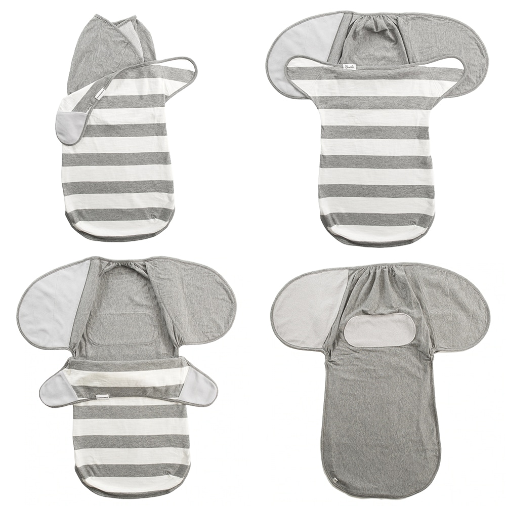 Swado オーガニックコットン100％ おくるみ 音のしないサイレントファスナー