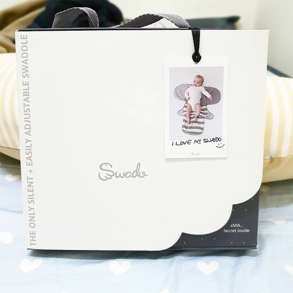 Swado Bamboo 竹布（竹繊維）話題のおくるみ 音のしない不思議なマジックテープ 新生児S/M ２サイズ