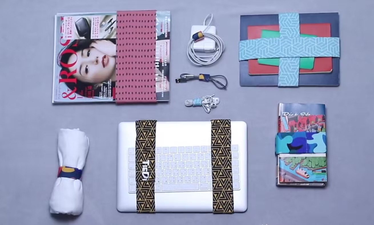 TAIDI（タイディ） 不思議なマルチバンド S(2cm幅)/M(5cm幅）/L（8cm幅） 3個SET バリバリ音がしないマジックバンド 【特許技術】ゼロファスナー採用