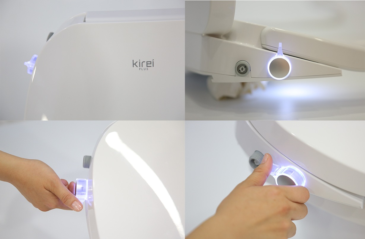 Kirei-PLUS＆NanoWash  スーパーナノバブル発生ユニット搭載ハイブリット水圧式温水洗浄便座 停電時でも使用可能
