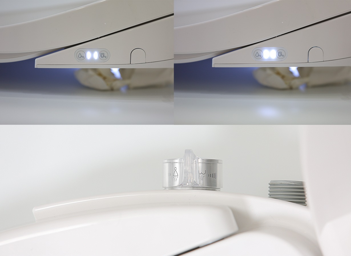 Kirei-PLUS＆NanoWash  スーパーナノバブル発生ユニット搭載ハイブリット水圧式温水洗浄便座 停電時でも使用可能