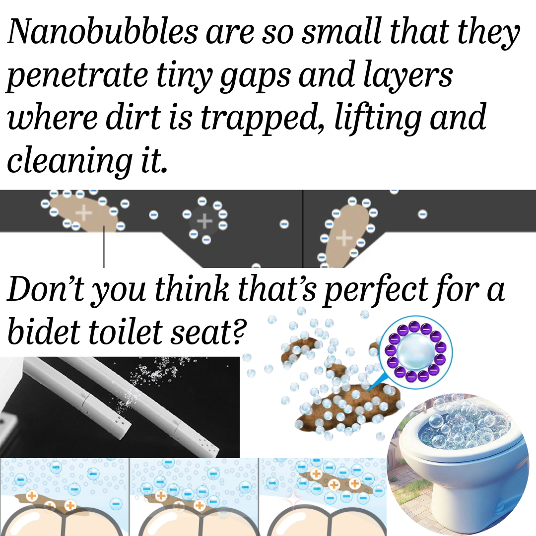 おうちの温水洗浄便座がナノバブル洗浄に!ウォシュレット用ナノバブル発生装置 日本製 トイレの嫌な黒ずみ・ニオイ対策に!