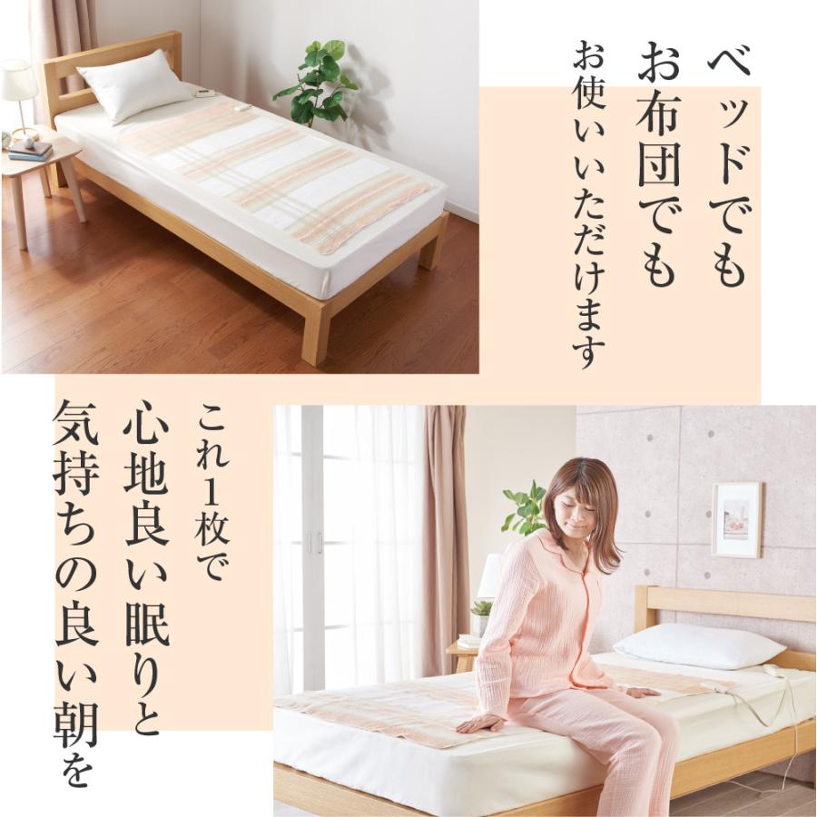 【送料込み】椙山紡織 Sugiyama  SB22S24 電気敷き毛布 140×80cm 日本製 洗える 頭寒足熱 ダニ退治 室温センサー