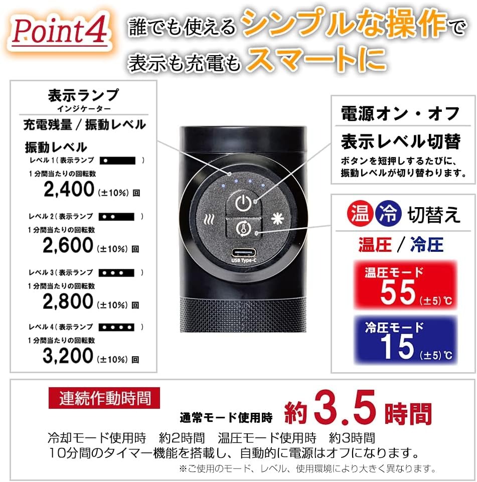 AINX スマートボディケアガン AX-BG1 ボディケア 理想のボディづくり 筋膜トレーニング