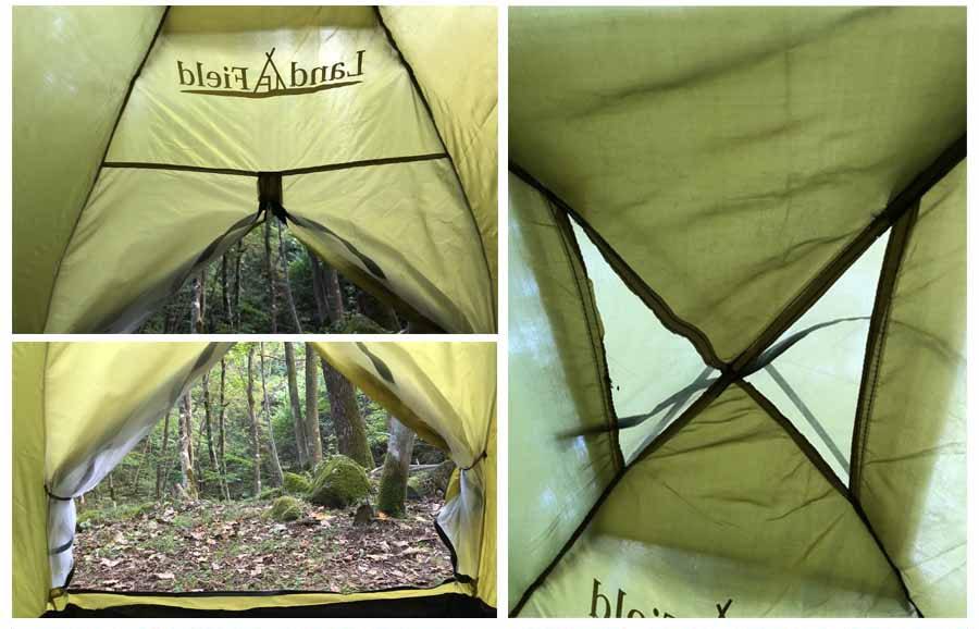 Landfield 入門用 ドームテント 2～3人用 LF-ST020-YE