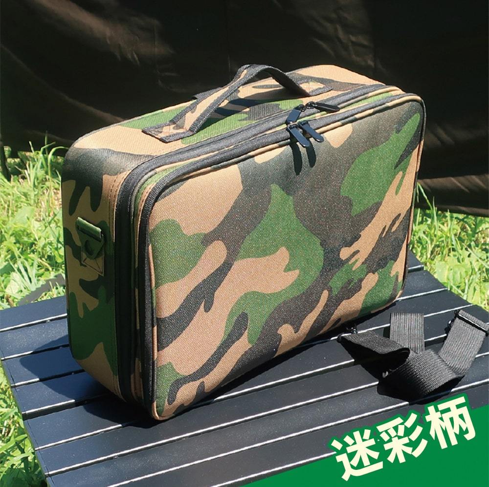 LandField キャンピング収納ケースバッグ 迷彩柄 LF-SB010L-CM 収納力抜群！