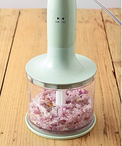 BRUNO ブルーノ マルチスティックブレンダー BOE034 GR グリーン 離乳食 赤ちゃん 介護食 人気 キッチン家電 ミキサー フードミキサー フードプロセッサー 氷も砕ける 泡立て 泡立て器 洗いやすい 刻む 氷対応 初心者 つぶす アタッチメント 5役 【送料無料】