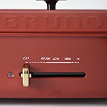 ブルーノ BRUNO コンパクトホットプレート BOE021-RD（レッド） ホットプレート イデアインターナショナル