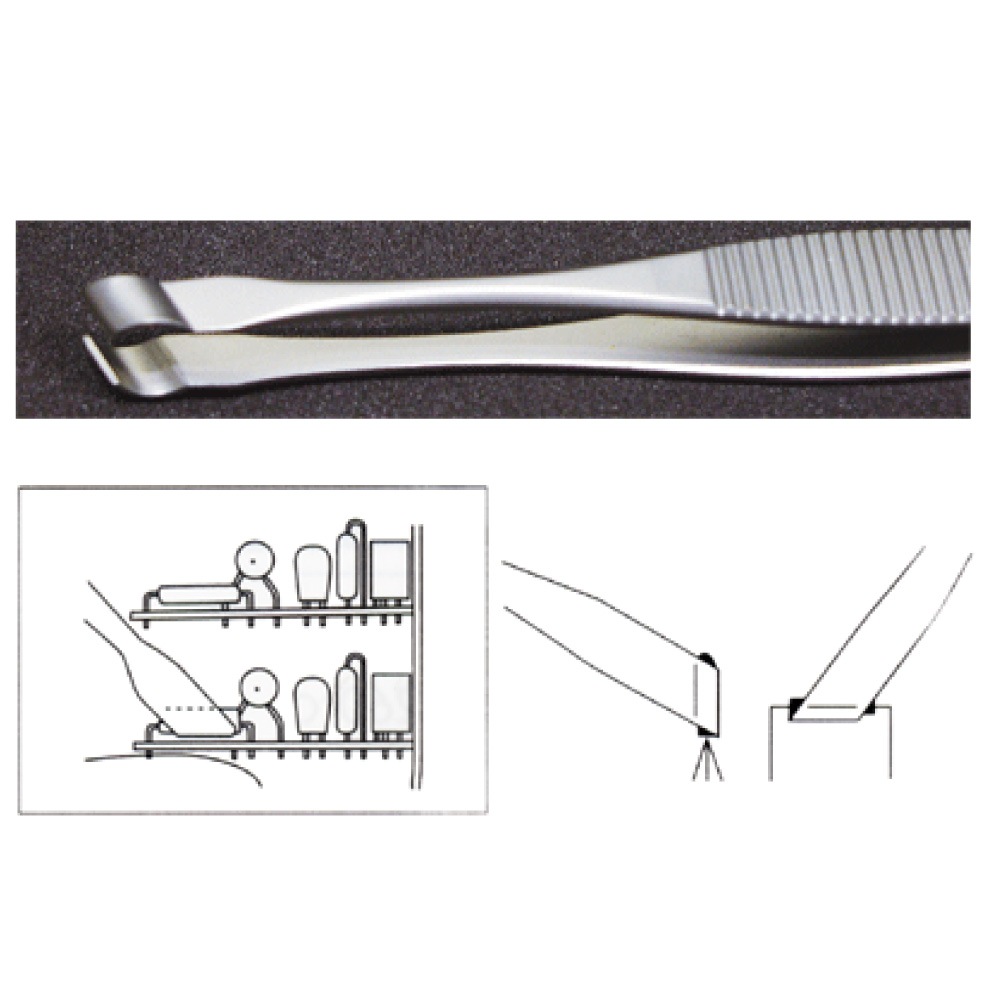 非磁性ステンレス製<br>コンポーネント用ピンセット<br>RUBIS 579-SA