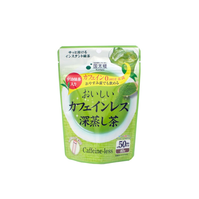 【静岡 国太楼】 【1袋¥480円】 飲みやすい おいしいカフェインレス 深蒸し茶 40g×24袋 静岡産深蒸し茶葉使用
