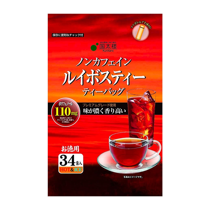 【静岡 国太楼】 【1袋¥460円】 お徳用 ルイボスティー ティーバック 34P×12袋 無添加 ノンカフェイン