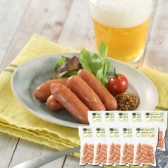 【冷蔵】雲仙しまばら豚使用ポークウインナー10袋セット