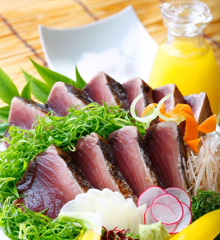 絶品 藁焼き鰹タタキ・びん長まぐろ タタキセット