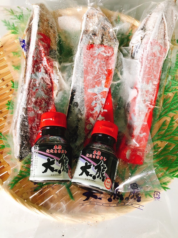焼きかつお 贈答用】藁焼き鰹たたきハーフ4パックセット〔WTH-1〕