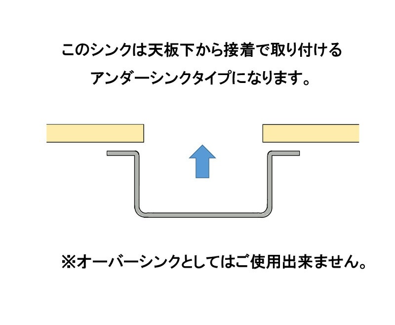 トヨウラ製　N360X（外寸466×386）（アンダーシンク）【ステンレスシンク】 toyoura