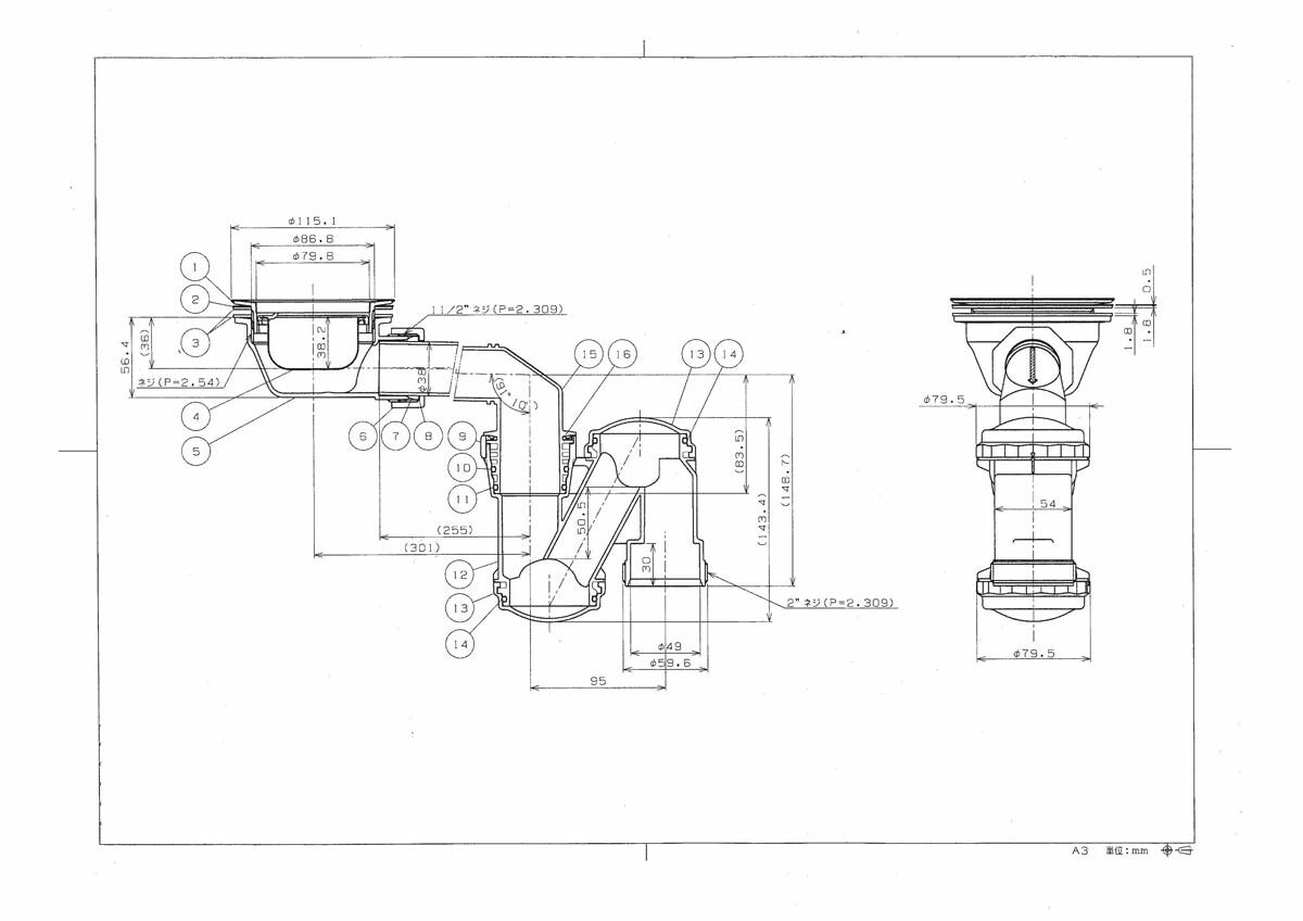 シゲル工業 DID-JSM-K FSオーバーシンク 専用角排水セット込 shigeru