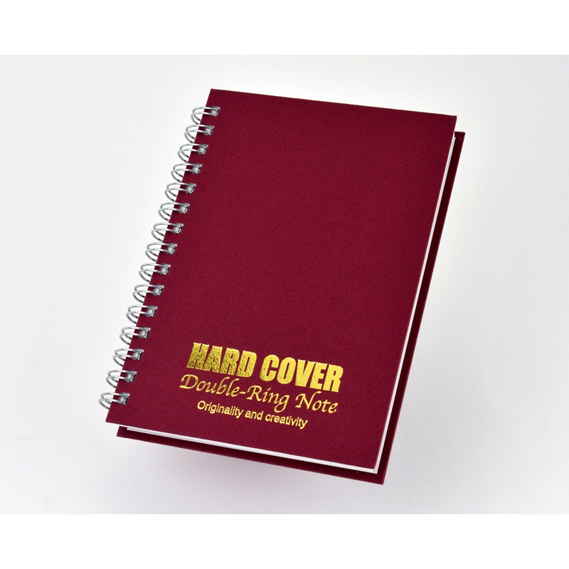 ハードカバーダブルリングノート　100冊～【名入れ商品】