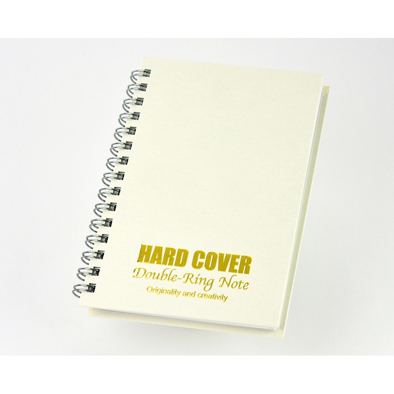 ハードカバーダブルリングノート　100冊～【名入れ商品】