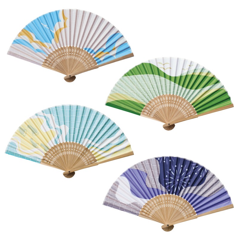 夏景色扇子 400本～【名入れ商品】