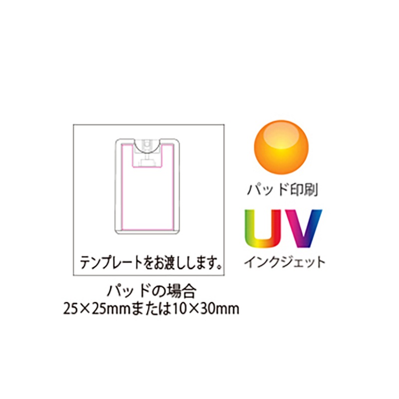 カード型除菌スプレーひんやりミント【名入れ商品】300個～