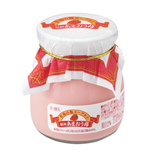 牧場の瓶ヨーグルト 福岡あまおう苺 115g｜南日本酪農協同公式