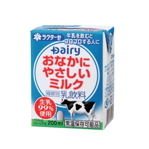 ミルク♡プロフ確認お願いします♡ 牛乳を飲むとゴロゴロする人に『おなかにやさしいミルク 200ml