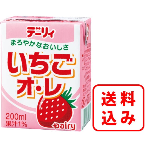 いちごおぅれ出品 いちごオ・レ 200ml×24本｜南日本酪農協同公式 デーリィ通販
