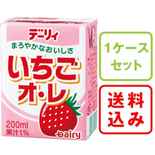 いちごオ・レ 200ml×24本｜南日本酪農協同公式 デーリィ通販