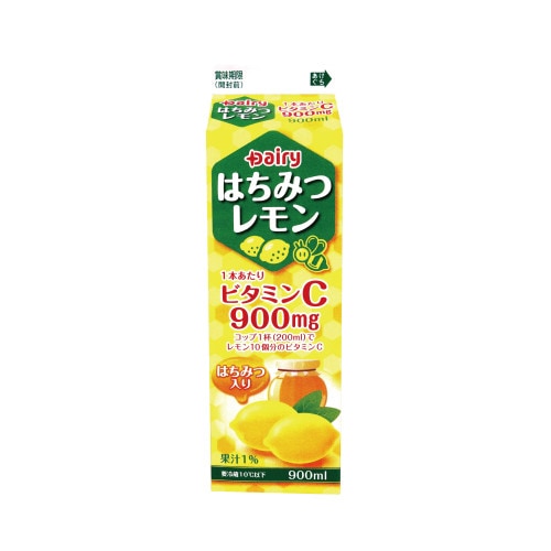 はちみつレモン 900ml｜南日本酪農協同公式 デーリィ通販