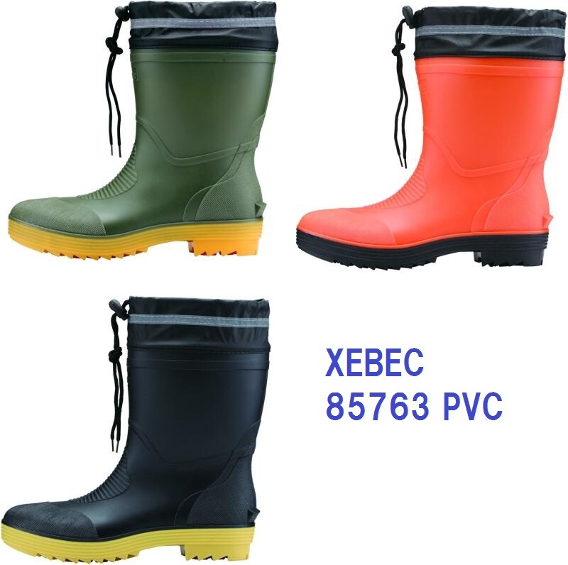 安全長靴 ショート丈 ジーベック 85763 PVC xebec | 安全靴