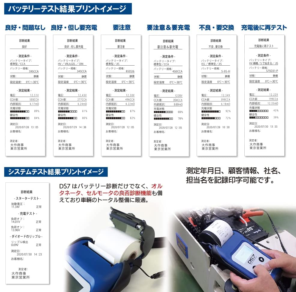 バッテリー システムテスター DS7