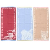  【フェイスタオル】ディズニーキャラクターズ フェイスタオル ジャガードロングタオル3枚セット|キャラクター用品