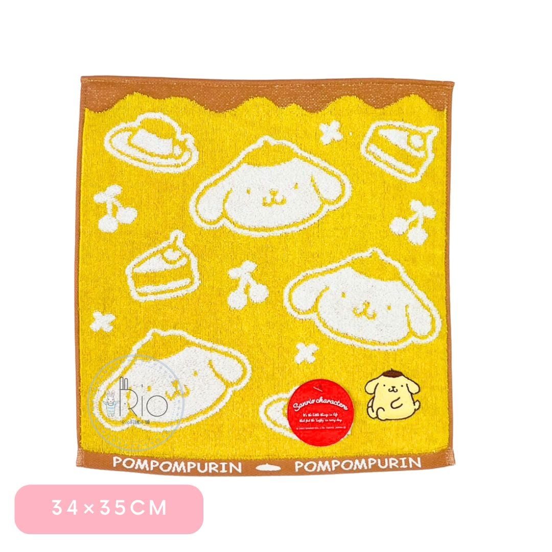 【ウォッシュタオル】サンリオ　ウォッシュタオル　WN201600　34×35cm 　ポムポムプリン　パフェ