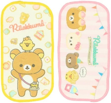 リラックマ　プチタオル　タオルハンカチ　４種セット　イチゴ☆未使用品☆ リラックマ プチタオル タオルハンカチ 4種セット イチゴ☆未
