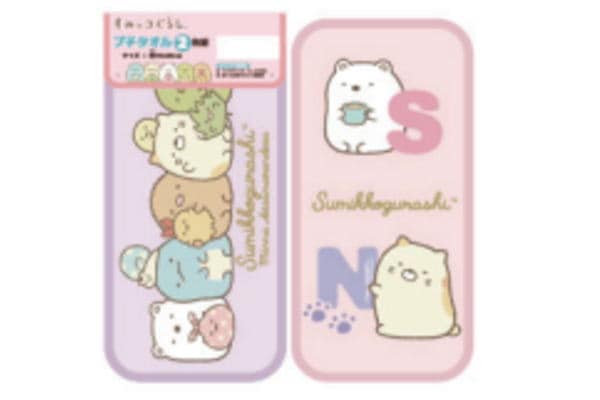 すみっコぐらし 2枚組 プチタオル みんなあつまるんです 約10×20cm 子供タオル キャラクタータオル　　　