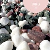 国産 スペシャル五色玉砂利（五色砂利）10kg袋 五色浜の景観と質感を忠実に再現した、プレミアム敷砂利　4サイズ（6mm〜30mm)|玉砂利|玉砂利