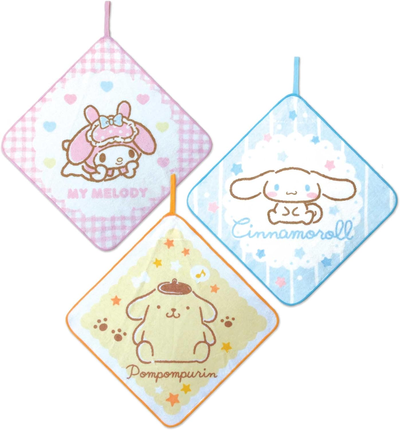 丸眞 ループタオル 3枚組 サンリオキャラクターズ ふんわりキューティ キャラクター 入園入学グッズ 入園入学準備 保育園 幼稚園 小学校 女の子 3745000500