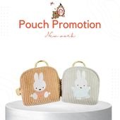 ミッフィー　コーデュロイ　ミニポーチ　ミッフィー/MIFFY|キャラクター用品