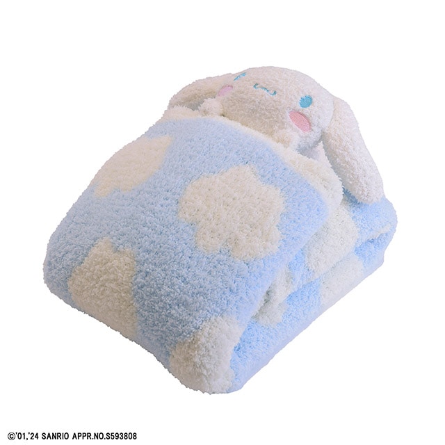 サンリオ シナモロール くもとシナモン マスコット付きブランケット