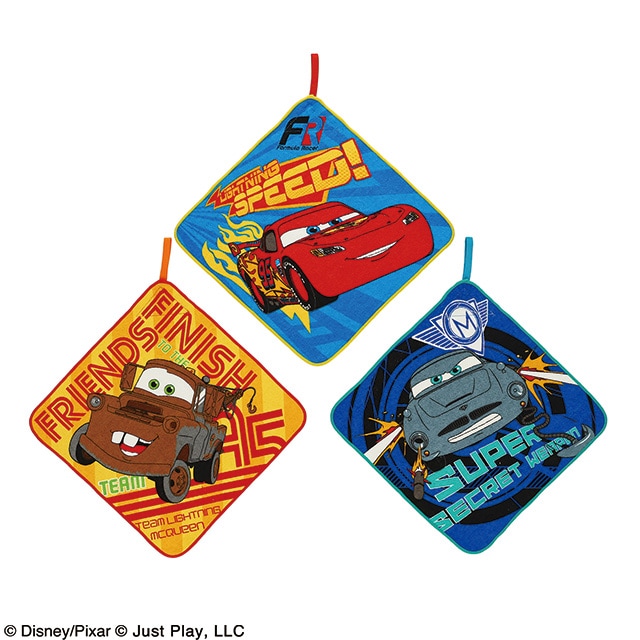 カーズ　ブレイクスルー　 ループタオル 3枚組　入学入園新学期準備