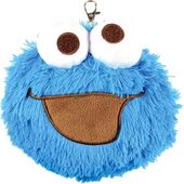 【セサミストリート】ぬいぐるみパスケース付きポーチ（クッキーモンスター）SS-5544085CM 定期入れ ICカードケース 通学 通勤|キャラクター用品